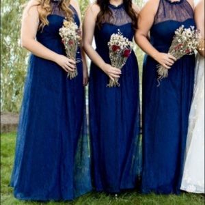 Marine Lace Formal Dress - Size 10